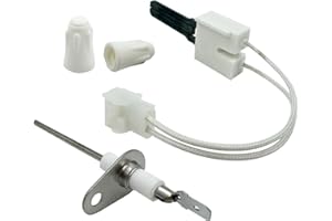 Moryzian 025-32625-000 & 025-37499-000 Hot Surface Ignitor + Flame Sensor Kit Fit for York for Evcon for Luxaire Furnaces Rep