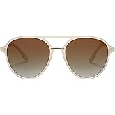 SOJOS Retro Aviator Polarized Sunglasses for Women Men Double Bridge Ladies Shades