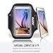 JOTO Galaxy S6 / S6 Edge Armband, Sport Armband Case for Samsung Galaxy S6 / S6 Edge, with Key Holder, Credit Card/Money Holder, Sweat Proof, Best for Gym, Sports Fitness, Running (Black)