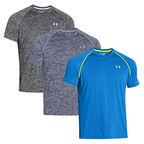 Under Armour Tech Short Sleeve Running T-Shirt - SS15 - Small - Grey