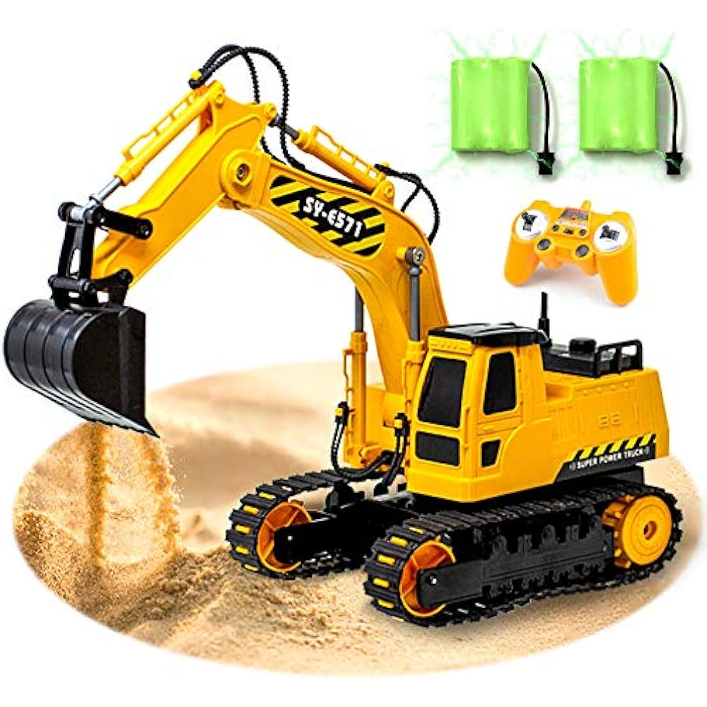 kid toy rc excavator