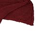 PAVILIA Sherpa Throw Blanket for Couch Sofa, Wine Red Fluffy Warm Plush Blanket for Bed, Cozy Super Soft Lightweight Throw, Fuzzy Decorative Blanket, All Season Home, 50x60
