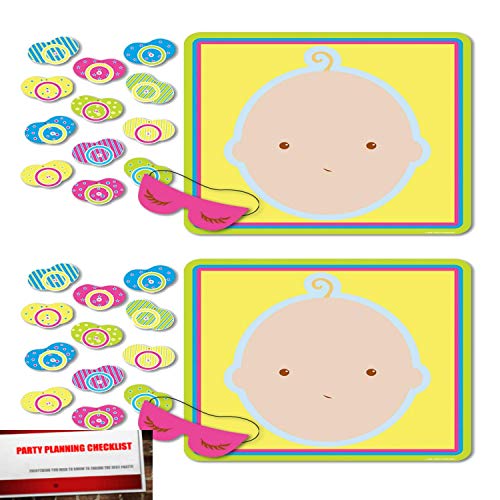 Pin The Pacifier Baby Shower Game (2 Pack)