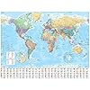 Collins World Wall Paper Map Landkaart – 31 maart 2022
