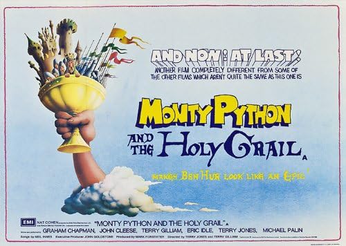 OMG Printing Monty Python And The Holy Grail Poster/Print/Picture Satin Photo Paper - A4-297mm x 210mm