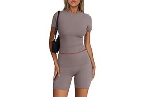 Trendy Queen Womens 2 Piece Workout Sets Short Matching Lounge Sets Summer Clothes Going Out Gym Outfits