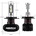 NOVSIGHT H4 LED Headlight Bulbs Conversion Kit CSP LED Chip 6500K Cool White 50W(25Wx2) 8000LM(4000LMx2) Hi/Lo Beam - 3 Year Warranty