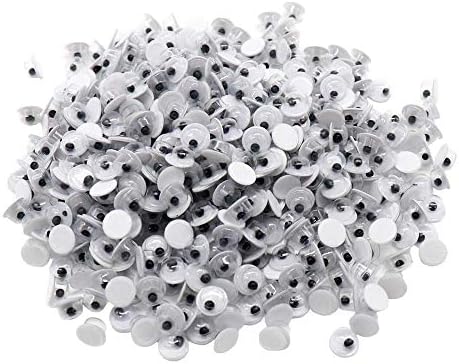 500pcs 5mm Plastic Wiggly Googly Eyes for Toy Accessory (with Self-Adhesive) (500pcs 5mm)