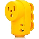 Veepeak NEMA 6-50R Receptacle Female Plug Replacement, 50 Amp 250 Volt, 3-Wire Grounded Heavy Duty Power Cord Outlet with Han