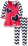 Rare Editions Little Girls' Butterfly Applique Legging Pant Set