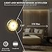 Battery Powered Motion Sensor Night Light,Warm White LED,Stick for Closet Hallway Stairs Bathroom Bedroom,Phoenix Design, Energy Efficient,1-Pack