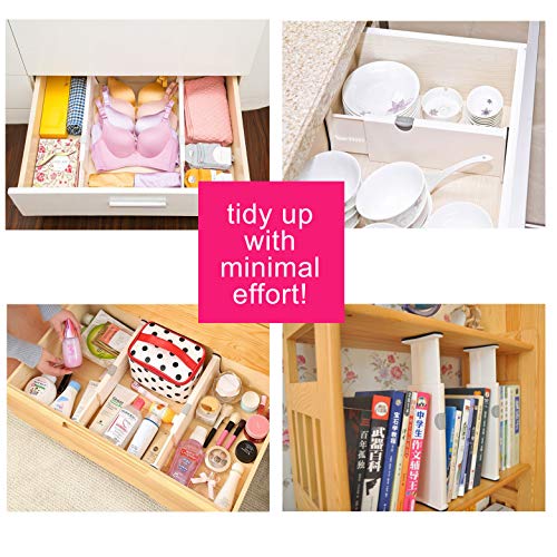 Rapturous 4 Pack Drawer Dividers 5 Inch High and Expandable from 13