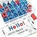 JONYJ Foam Magnetic Letters, Magnetic Alphabet Letters Board with Storage Box, 208 Pcs ABC Uppercase Lowercase Alphabet Magnets for Kids Spelling and Learning - Classroom & Home Education