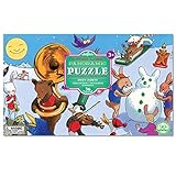 eeBoo Snow Party Panoramic Floor Puzzle, 36 pieces