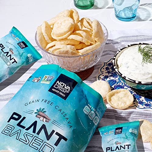 NOVACRISP Plant Based Cassava Chips & Crisps Certified Gluten Free