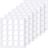Surard Poster Putty, 140 Pcs 20mm/0.79" Adhesive Sticky Tack Double Sided Removable Putty Dots, Clear Round Reusable Mounting Transparent Tacky Sticky Circles