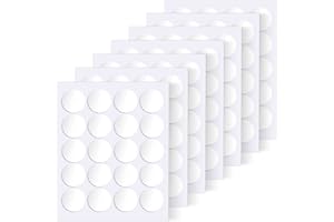 Surard Poster Putty, 140 Pcs 20mm/0.79" Adhesive Sticky Tack Double Sided Removable Putty Dots, Clear Round Reusable Mounting Transparent Tacky Sticky Circles