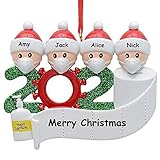 TOSFOGO Personalized 2020 Christmas Ornament