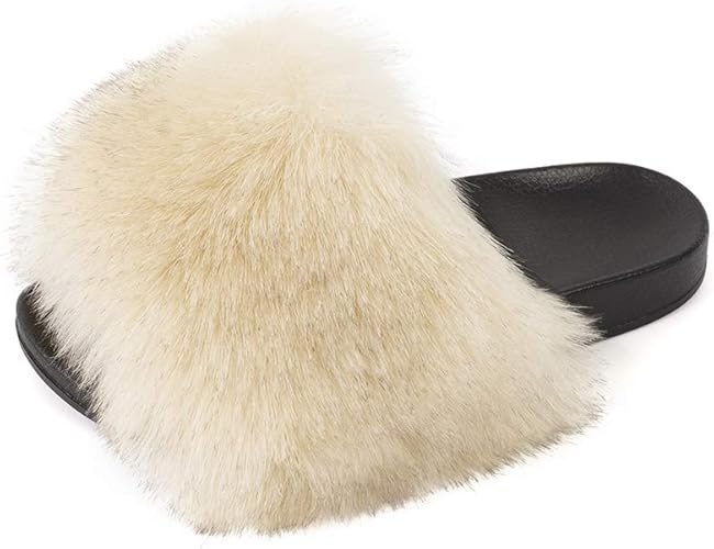 cute furry sandals