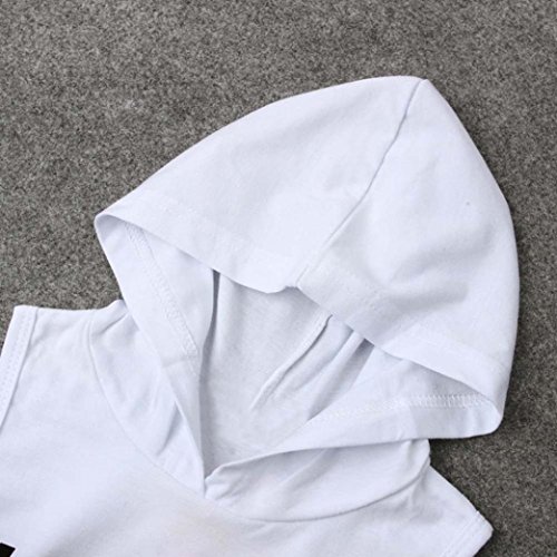 Fabal 2pcs Toddler Kids Baby Boys Tops Hoodie T-shirt+ Shorts Pants Outfit Clothes Set (3/4T, White) - Thumbnail 4