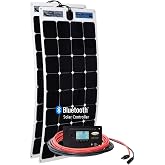 Go Power! (GP-FLEX-200 200W Flexible Mono Crystalline Solar Kit with 30 Amp PWM Solar Controller , Black