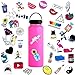 45pcs Water Bottle Sticker Decals Waterproof,Cute Bumper and Laptop Stickers for Girls,Computer,Car,Skateboard, Luggage,Snowboard[Not Random]