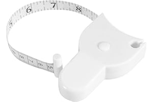 FTVOGUE 60in Body Measure Tape Fitness Tapeline Retractable Digital Tailor Ruler for White