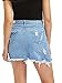 Verdusa Women's Casual Distressed Ripped A-Line Denim Short Skirt A-Blue#1 M