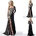 Goddessvan Women Formal Wedding Bridesmaid Long Ball Prom Gown Cocktail Dress Patchwork Dress