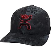 HOOEY Men's Chris Kyle Abstract Flex Fit Ball Cap Black S M