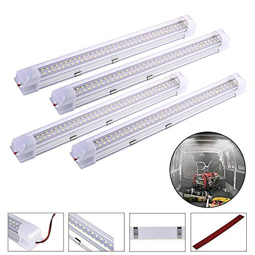 LED Innenbeleuchtung Auto 12-80V 4x72 LED Kreuz Leselampe