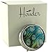 Designer Pill Box by Houder - Decorative Pill Case with Gift Box - Carry Your Meds in Style (Tulips)