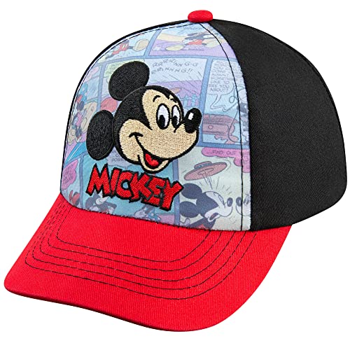 Disney Mickey Mouse Boys Baseball Cap - Comics and 3D Pop Out Ears- Toddler Boys 2-4 Years
