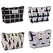 Purcon Portable Large Capacity Print Cosmetic Bag Travel Makeup Bag Toiletry Bags 8.3 x 5.1inch