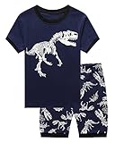 IF Pajamas Dinosaur Little Boys Shorts Set Pajamas 100% Cotton Clothes Toddler Kid 7T
