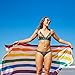 Dock & Bay Rainbow Beach Towel - Summer - Rainbow Skies - Large (160x80cm, 63x31) - Quick Dry Towel, Compact & Lightweight, Rainbow