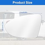 URAQT VW Golf MK7 Left Heated Wing Mirror Glass Convex Passenger Side view 8