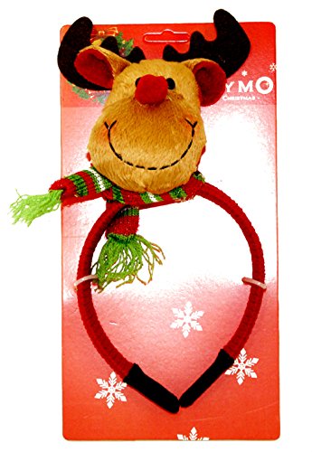 Patymo -- Red Headband with Rudolphy Red Nose Piece
