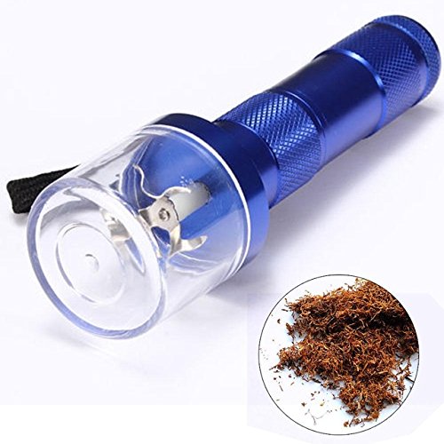 Flashlight Electric Tobacco weed Grinder Crusher Herb Spice Smoke