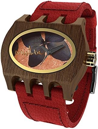 MISTURA WOOD WATCH KAMERA SE RED PUI DARKBLUE FLOWERS