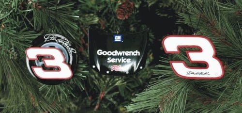NASCAR Dale Earnhardt #3 3 Piece Ornament Set