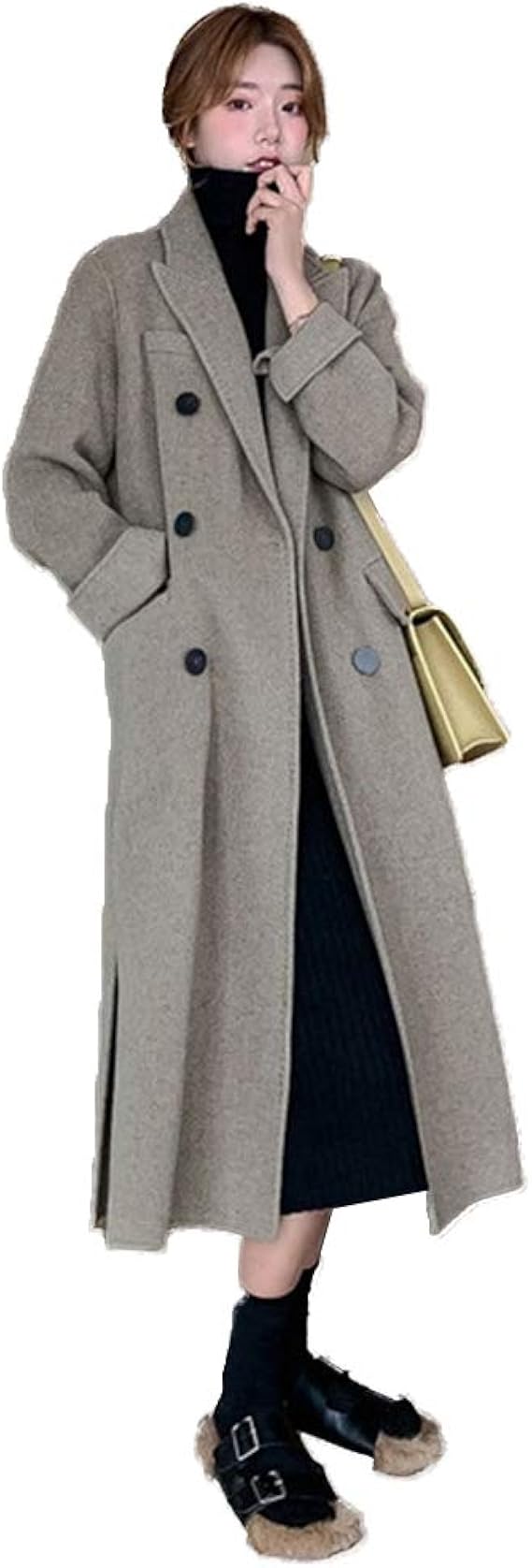 Amazon もうほうきょう ロング コート レディース チェスターコート 厚手 アウター ゆったり 無地 暖か 秋冬 通勤 コート ジャケット 通販