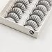 Oksale 10 Pairs Thick Long Cross Party False Eyelashes Black Band Fake Eye Lashes (Black)