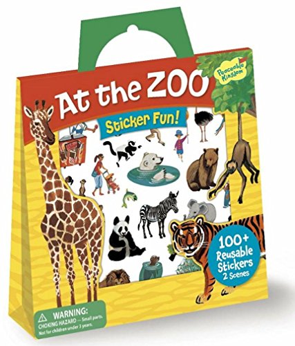 Peaceable Kingdom Press Sticker Fun! At The Zoo Reusable Sticker Tote