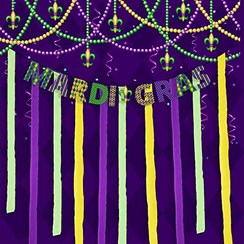 image for Leinuosen 525 Feet Totally Crepe Paper Streamers Mardi Gras Streamer P