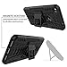 for Huawei P8 lite (2017) / Honor 8 Lite (2017) Case-Mama Mouth Shockproof Heavy Duty Combo Hybrid Rugged Dual Layer Grip Cover with Kickstand (with 4 in 1 Packaged),Black