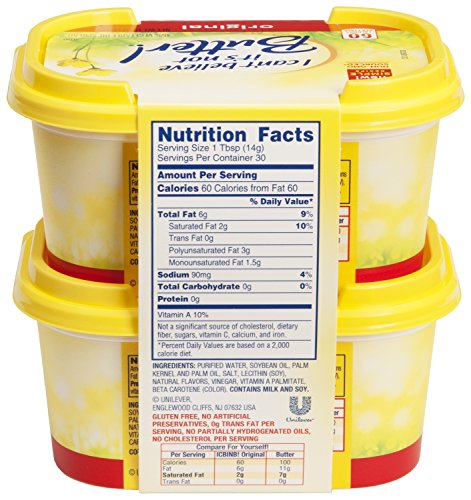 I Can't Believe It's Not Butter!, Blend Butter And Margarine Tubs, 7.5 oz (Pack of 2)