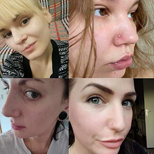 Silver Angel Nose Piercing Kit Gold Color 20G Nose Stud Disposable 16L
