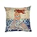 Crazy Cart Mermaid on The Rocks Cotton Linen Pillow Covers Home Decorative Pillowcase Cushion Cover 18