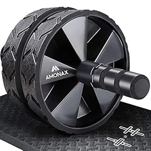 Amonax Convertible Exercise Wheel Roller Buikroller Ab Wheel Ab Roller met Grote Kniemat voor Buikspiertraining…